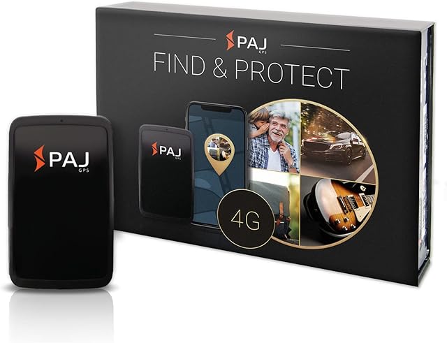 PAJ GPS Tracker Allround Finder 4G- Personal GPS tracker devices with real-time positioning and up to 40 days battery in standby- Antitheft protection for cars, motorcycles, luggage, people