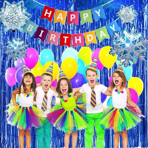 Image of TONIFUL 3Pcs Laser Blue Door Streamers, Photo Booth Backdrop Metallic Streamers Foil Fringe Curtains for Birthday, Christmas, New Year, Bachelorette, Grad Party Decor (9.9ft x 6.6ft)