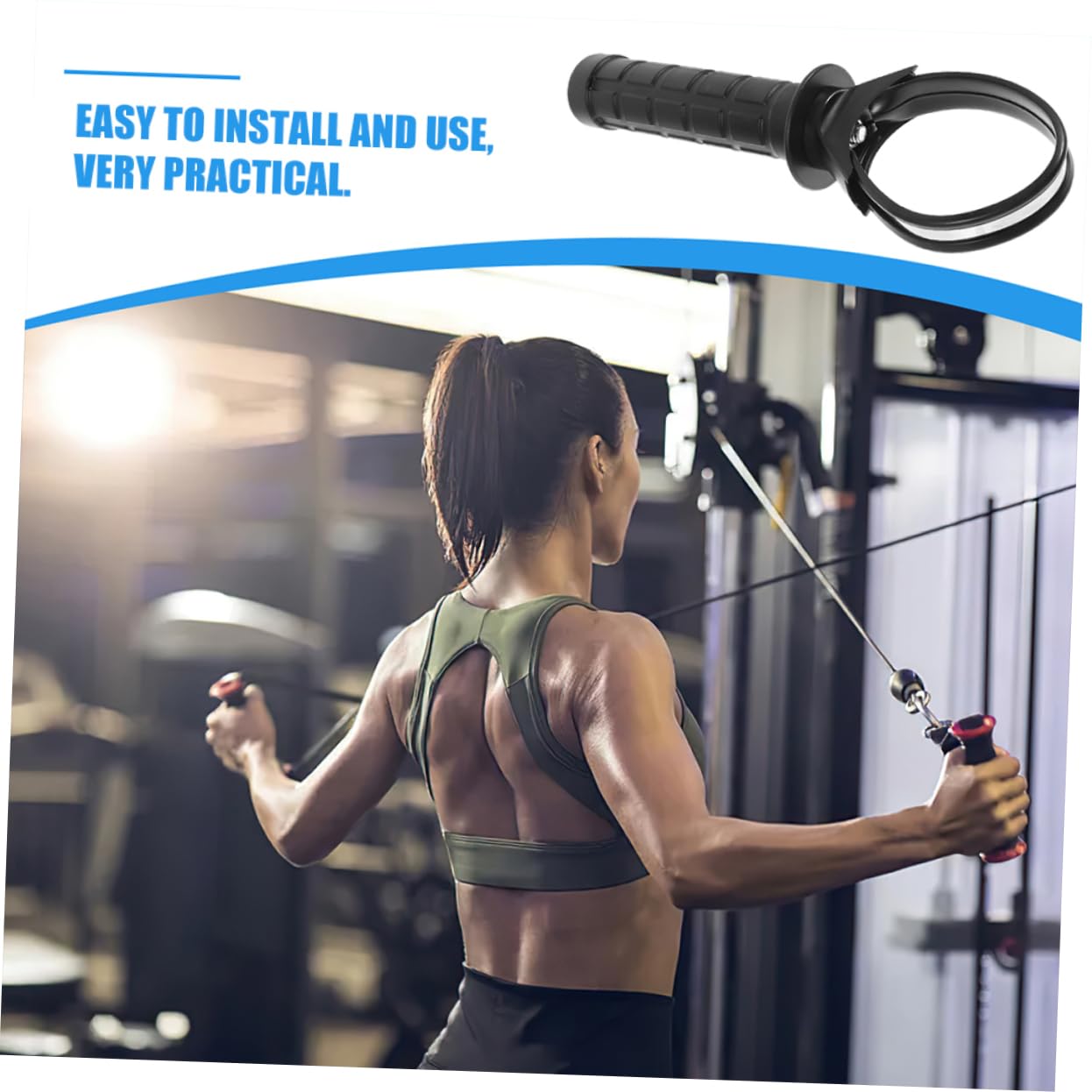 UPKOCH Support De Force du Poignet pour Gyro Ball Poignée Gyroscopique Améliorée pour Entraînement Musculaire Installation Facile Et Design Détachable Accessoire Pratique