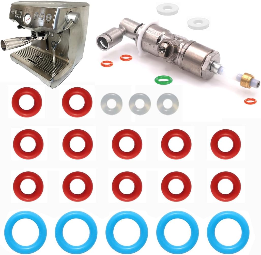 Leaky Steam Valve Servicing Kit & O-Ring Set for Sage/Breville Dual Boiler Coffee Machine - Silicone Seals for Hose, Thermal, Steam Probes, PFTE Gaskets & HNBR O-Ring BES - SES920