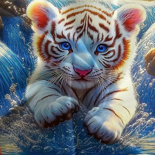Housse de couette tigre 3D lit super king en microfibre douce avec fermeture éclair invisible