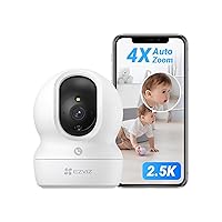 EZVIZ Telecamera Wi-Fi Interno 2K, Videocamera Sorveglianza 4MP per animali e bambini
