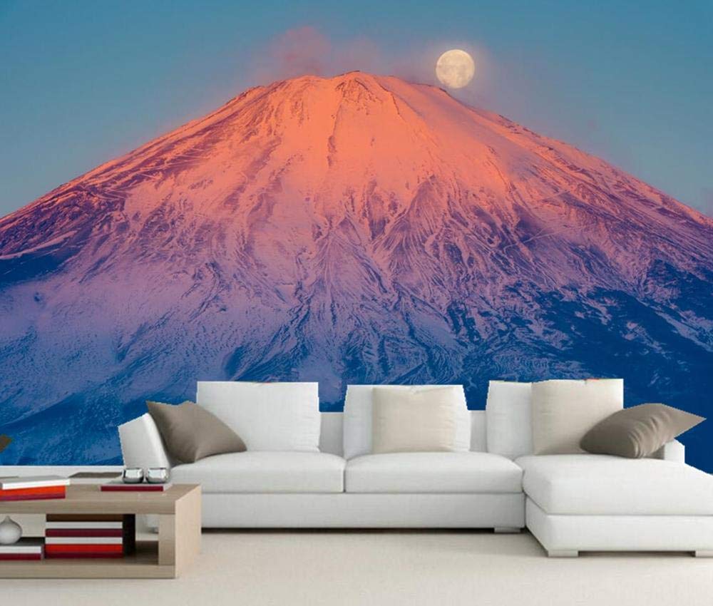 Papier peint japonais volcan Lune WLLLO pour créer un salon zen et élégant