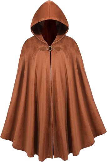 Renaissance Hooded Cloak Adult Hooded Cape Velvet Cape Medieval Costume Men Women Halloween Party Costume