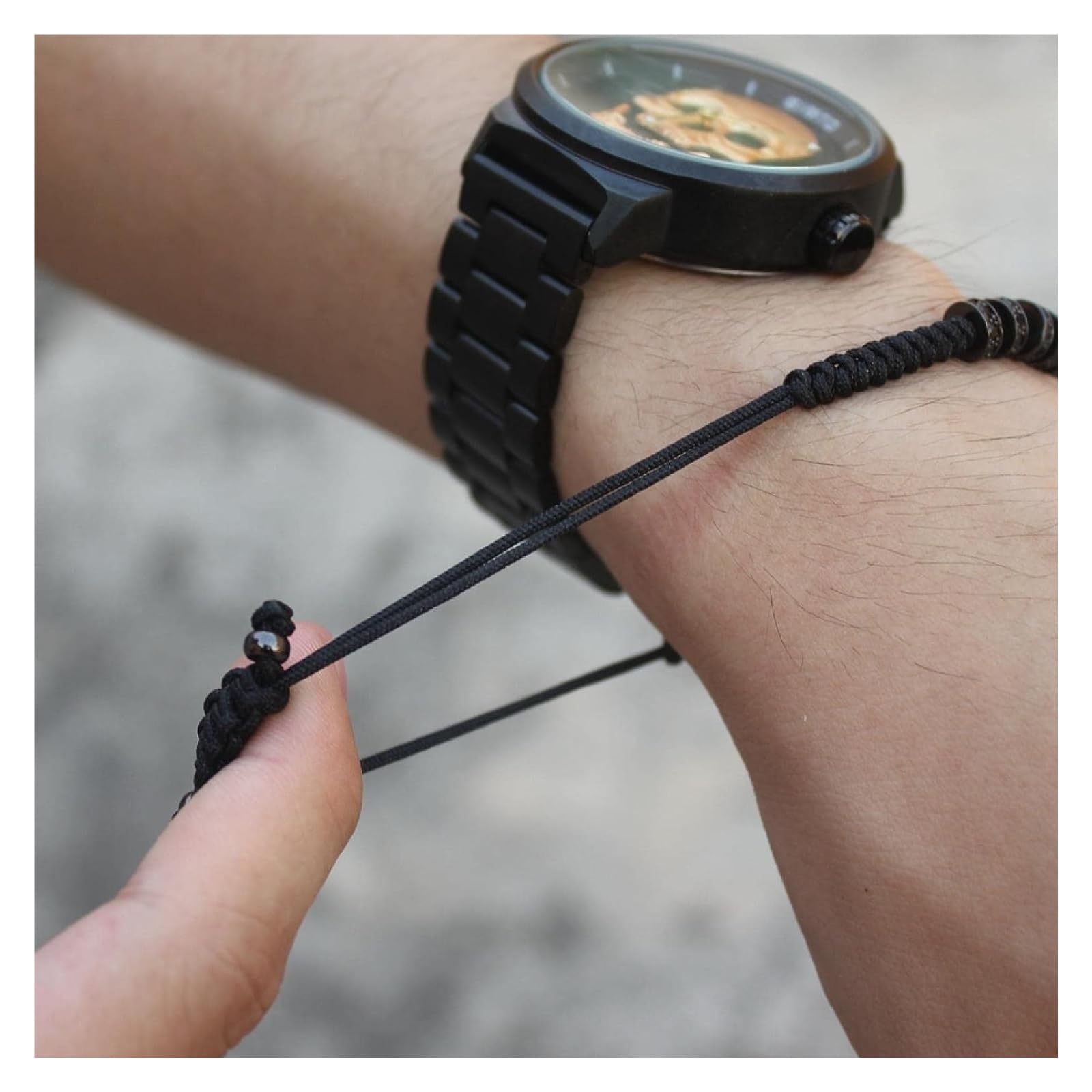 JCAKES Bracciali con perline Bracciali Gioielli Ragazze Intreccio Braccialetto di perline fatto a mano Zirconia Pavimentato Bend Bar Charm Corda Gioielli Regalo for uomo Donna Delicato