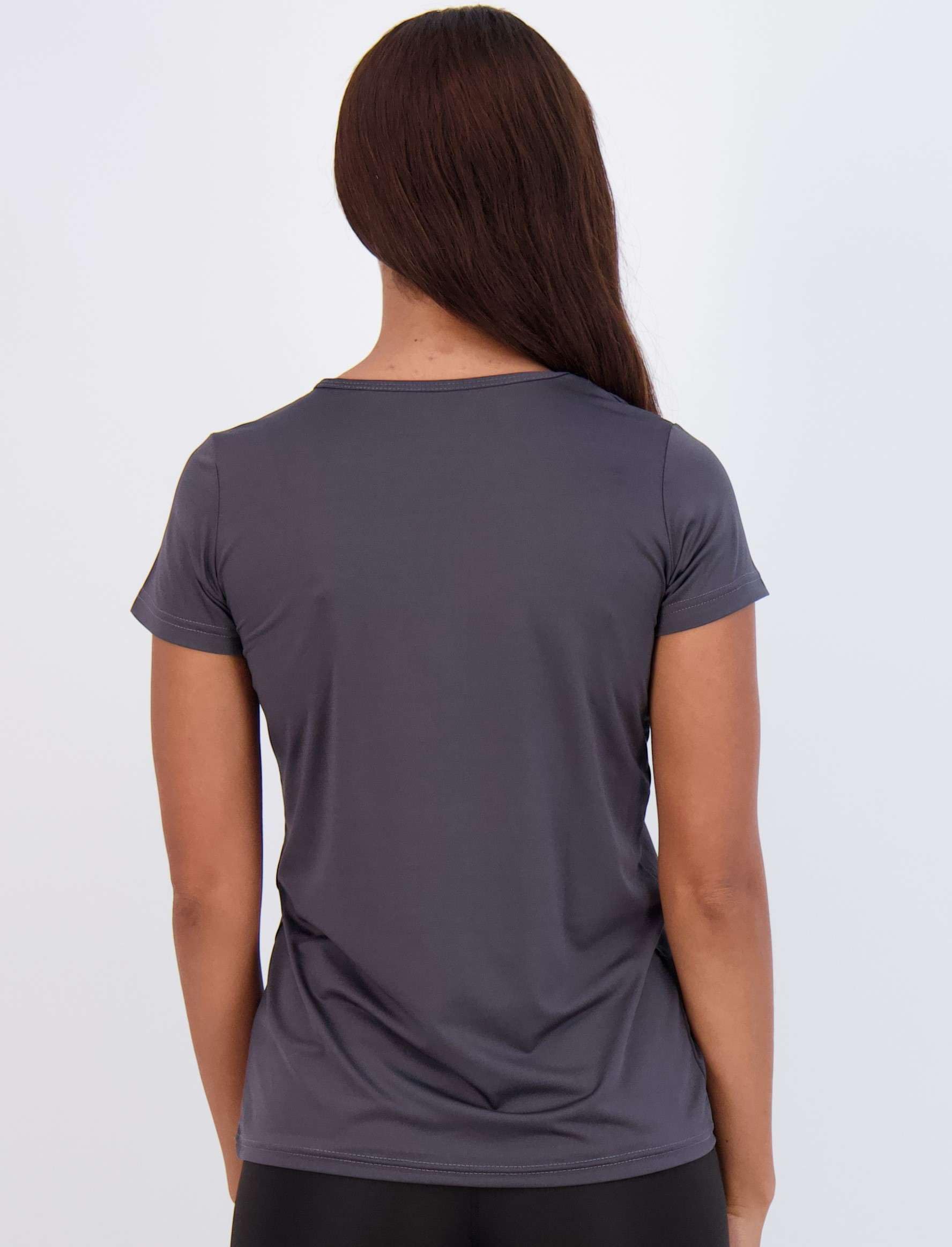 Real Essentials Lot de 5 t-Shirts athlétiques à Manches Courtes et col Rond pour Femme Dry Fit Tech Stretch