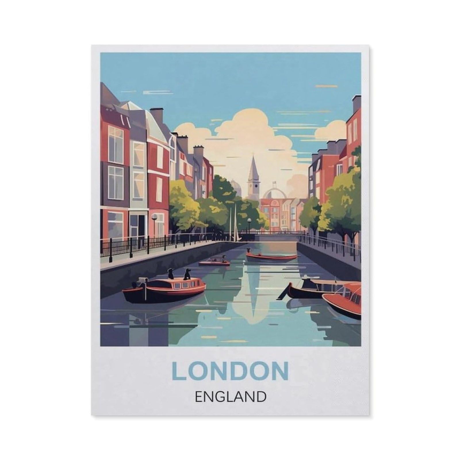 Funny Bathroom Wall Decor Signs，London England(15x30cm）