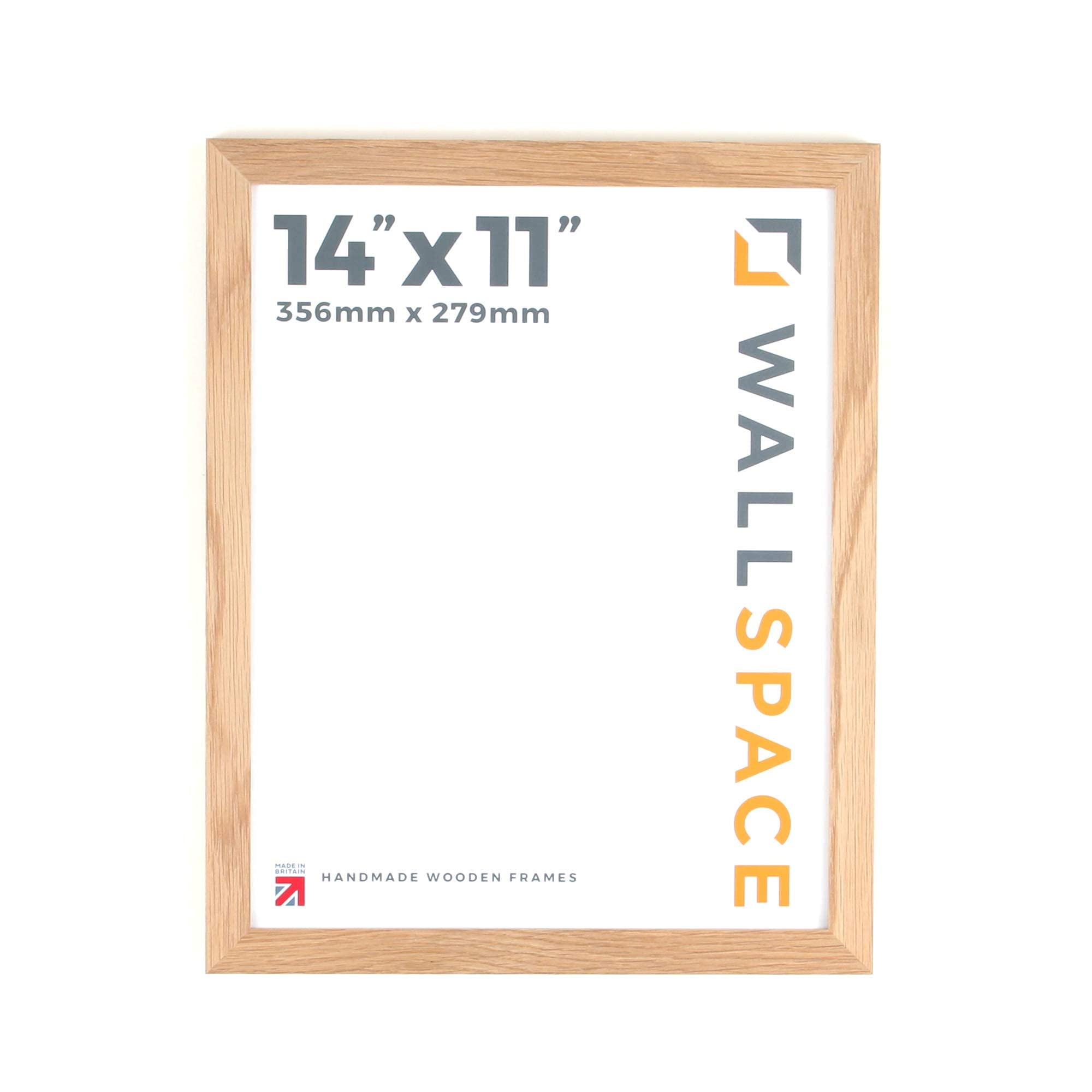 Wall Space 14x11 Oak Frame Light Oak 14x11 inch Picture Frame 14 x