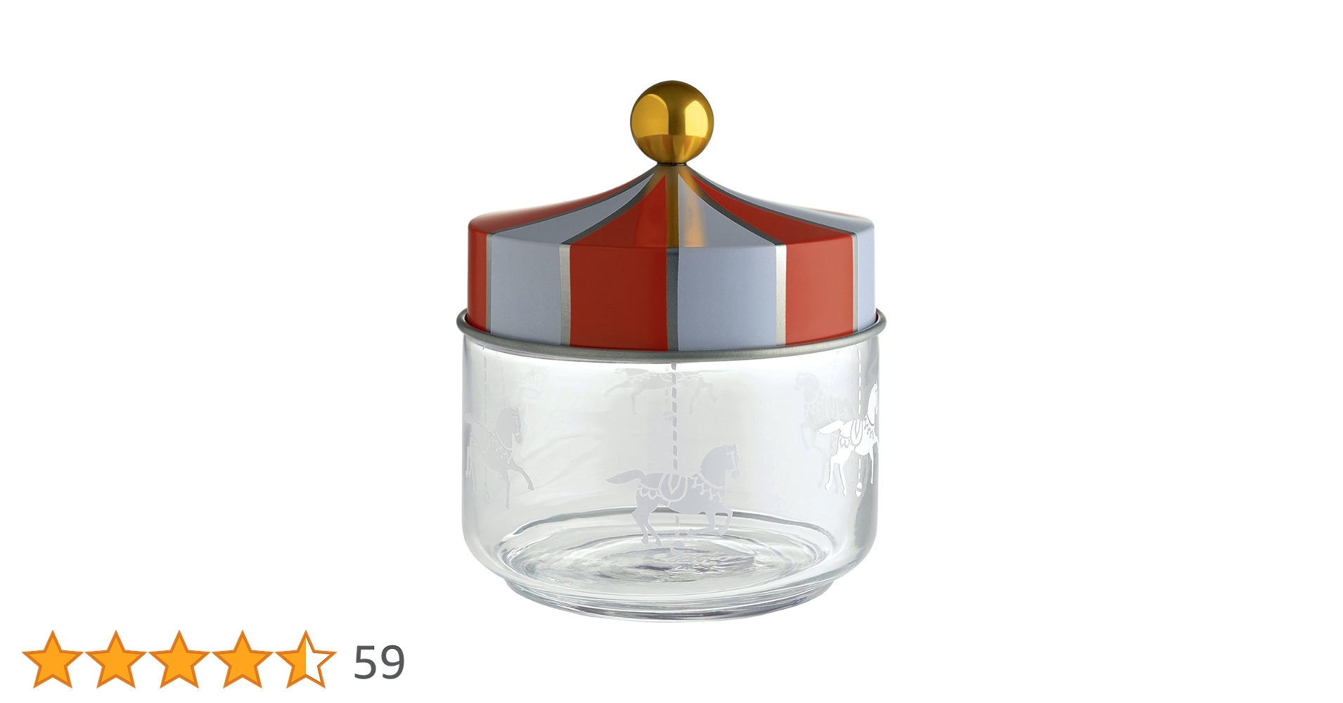 アレッシィ　ALESSI サーカス　CIRCUS ガラスジャー ALESSI (アレッシィ) Circus サーカス ガラスジャー MW30/75