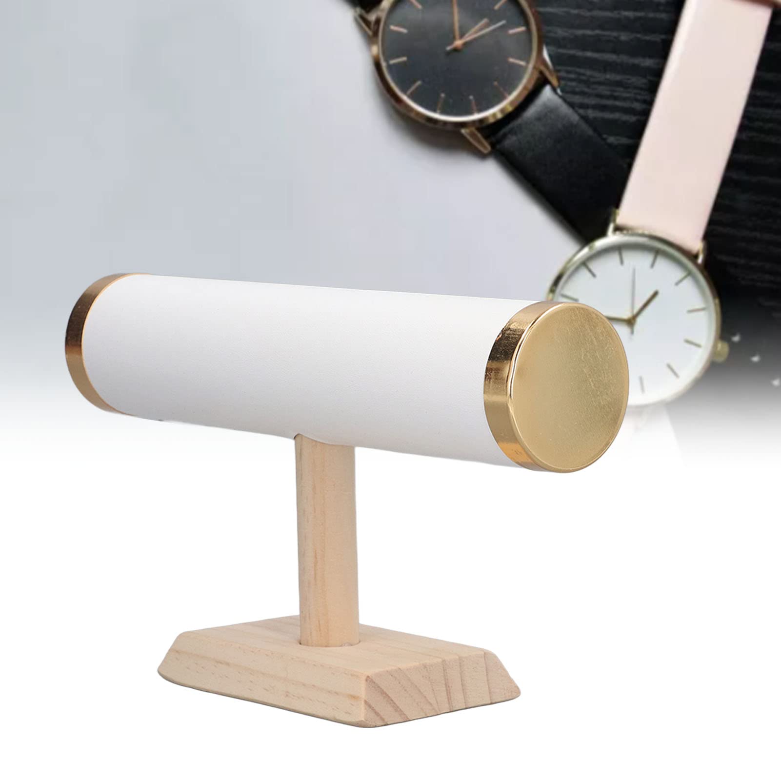 Espositore per Bracciale, 23cm Espositore per Gioielli Porta Bracciali con Barra a T, Supporto per Bracciale e Collana Porta Gioielli da Tavolo Orologi per l'Organizzazione Domestica