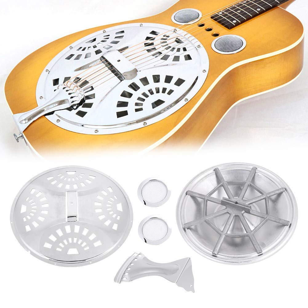 Bnineteenteam Pièce de Rechange complète pour Guitare Dobro Resonator ， Pièce de Rechange pour Guitare 6-en-1 accessoires de jeu