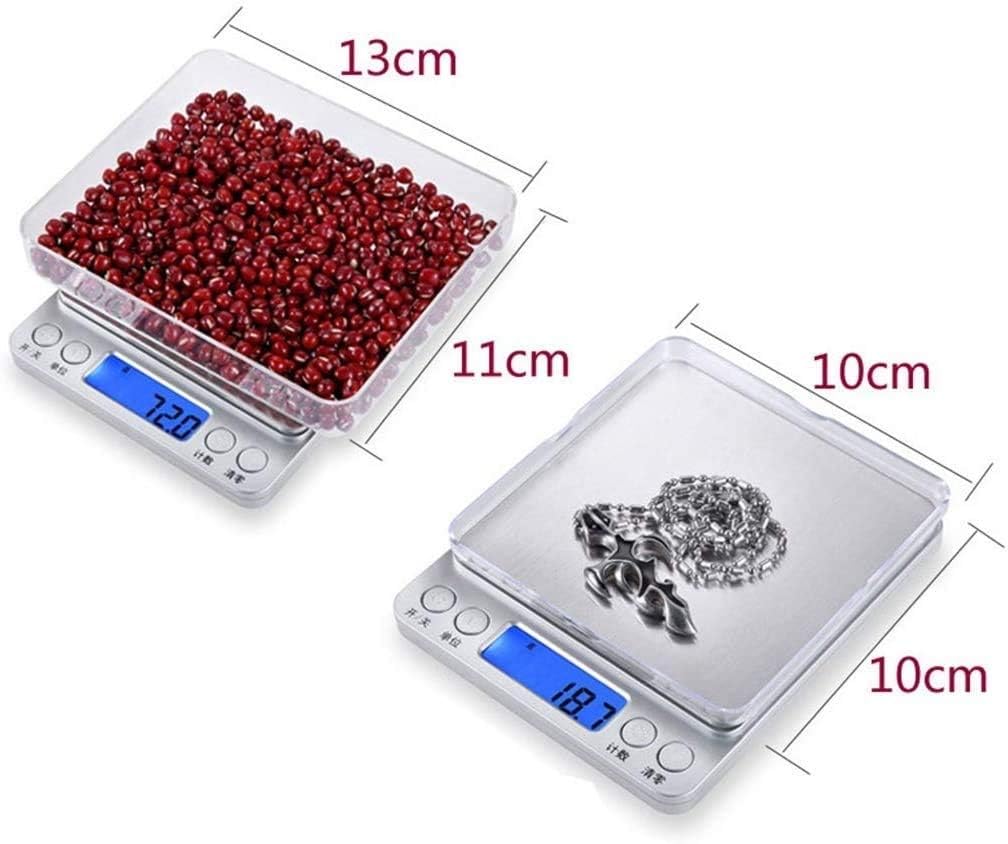 Básculas Electrónicas De Alta Precisión para Alimentos De Cocina, Básculas De Acero Inoxidable para Café, Básculas para Joyería, Básculas,1kg