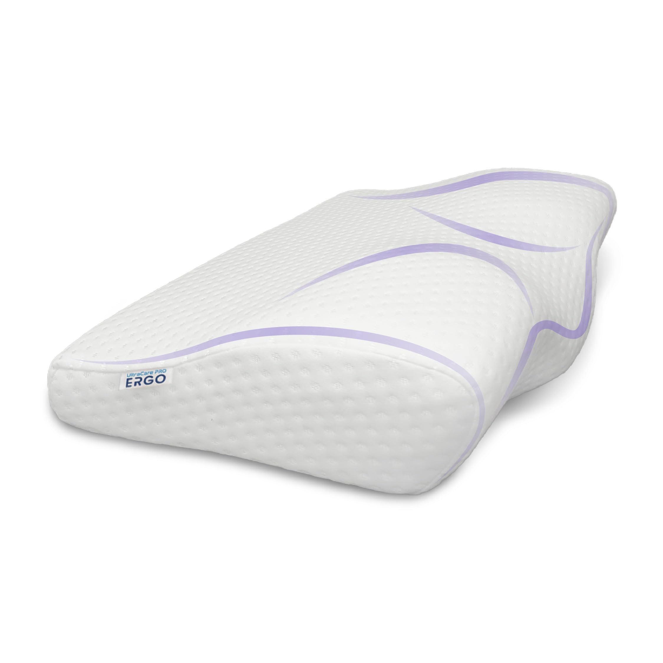 UltraCare PRO Ergo Contour Cervical Neck Pillow | Advanced U-Shaped Contour | Designed by Orthopadeics | Memory Foam | Improves Sleep & Posture | Neck, Cervical & Shoulder Pain Relief Cushion