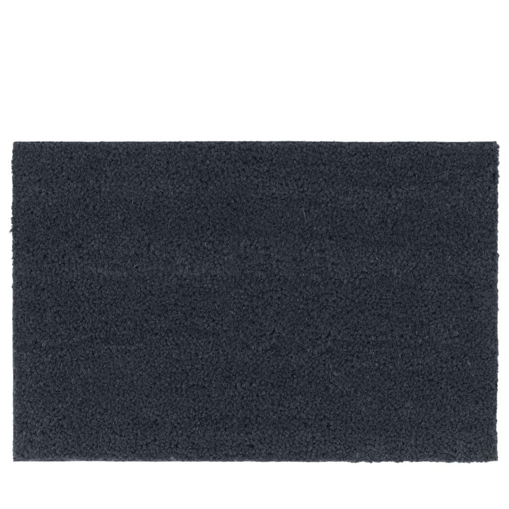 Fußmatten 2 STK. Dunkelgrau 40x60 cm Kokosfaser getuftet, Schmutzfang Abtreter mit Rutschfester PVC Unterseite für Eingang Flur Terrasse Garten, sauberlauf im Alltag