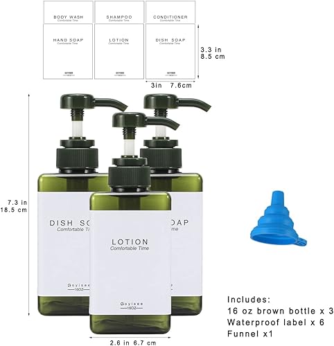 Vista 14 de Botellas recargables de champú y acondicionador para pared de ducha, dispensador de champú y acondicionador con bomba sin taladro