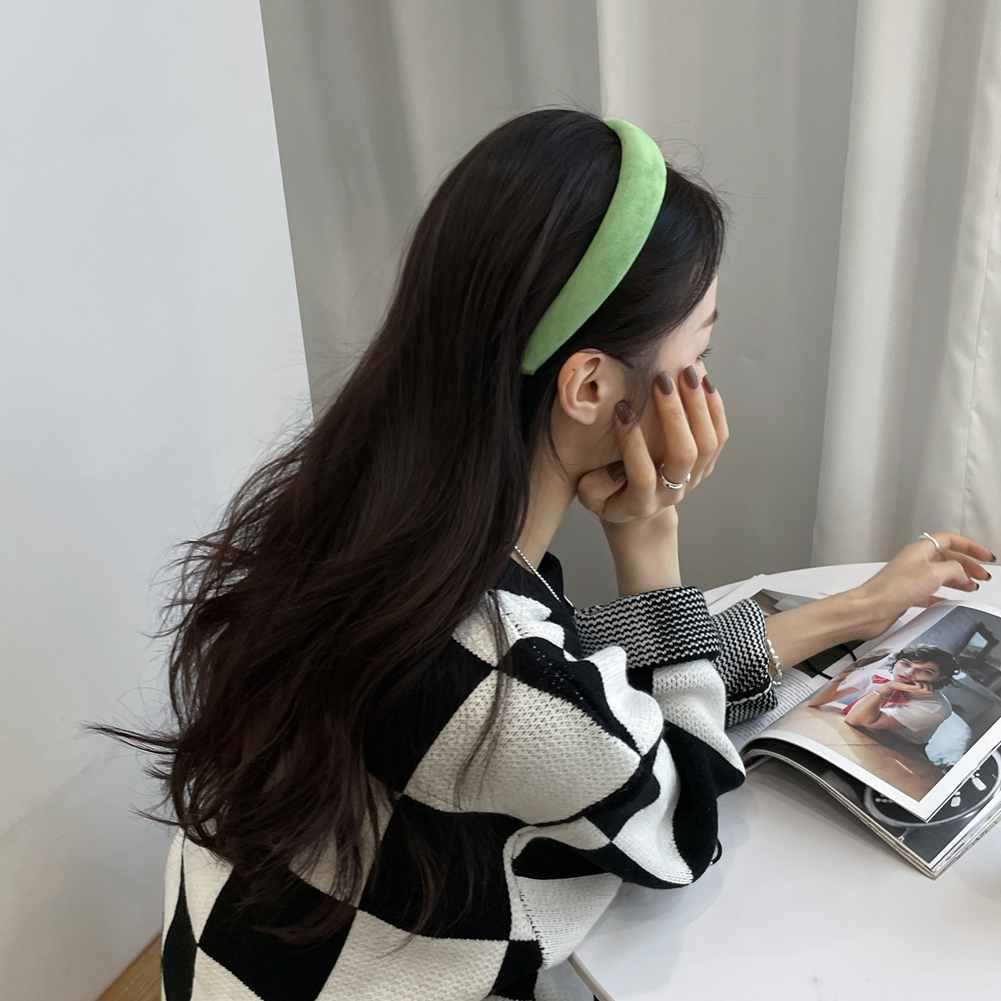 Cerchietti per capelli alla moda da donna, in tessuto imbottito, larghi