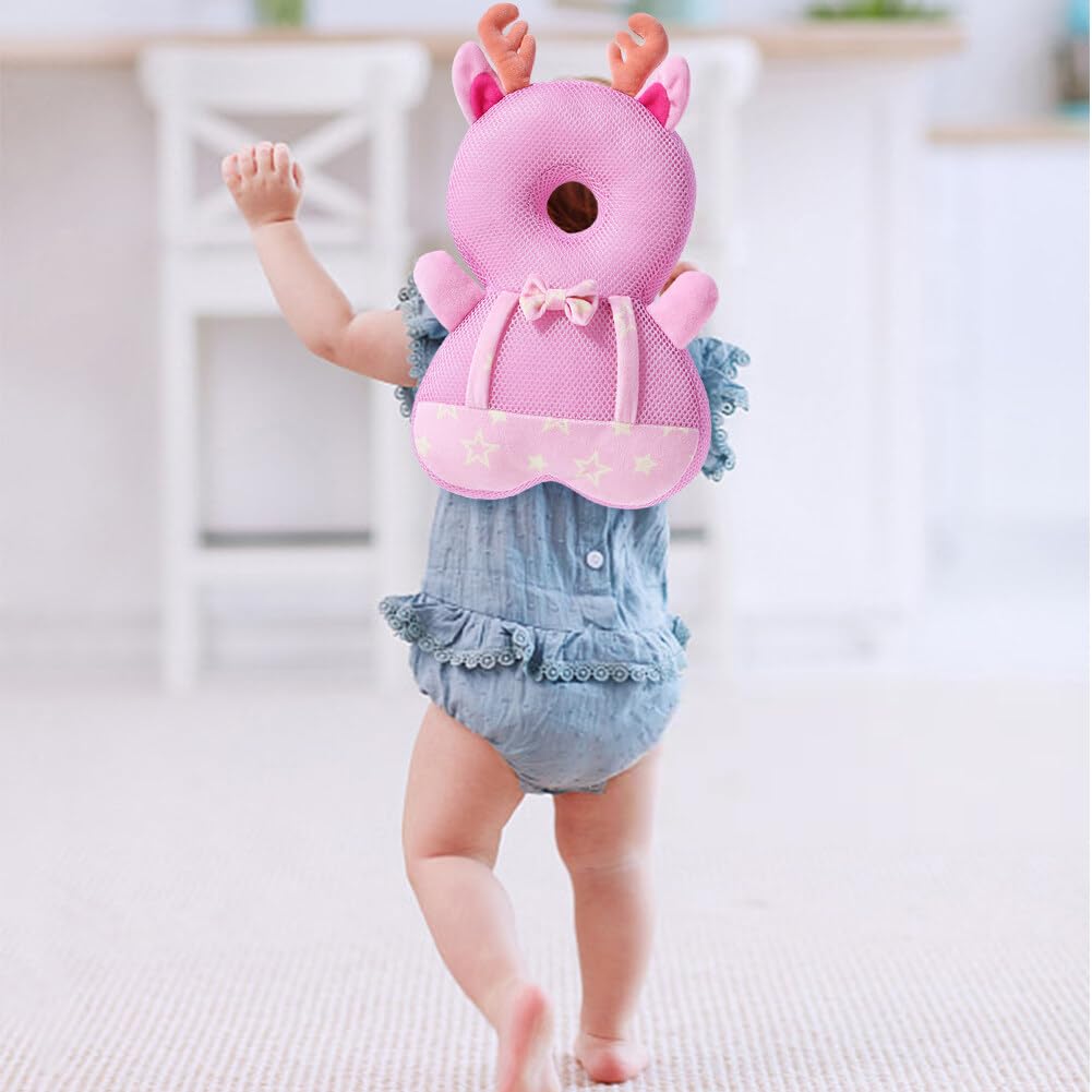 Coussin Anti-Chute Pour Bébé Avec Genouillères - Protection Tête Et Genoux Pour Apprentissage Marche 4-24 Mois
