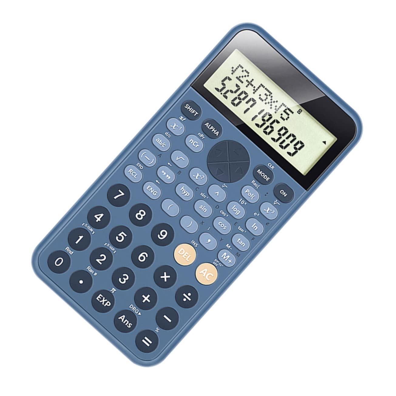 STOBOK 2pièces Calculatrice Scientifique Portable De Fonctions Outil Pratique pour Étudiants Comptabilité Et Mathématiques Bleu