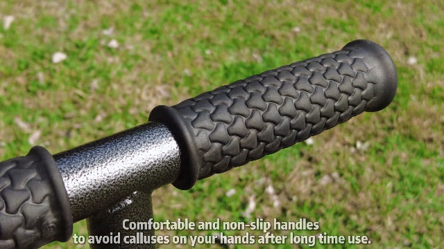 Aerador manual para césped con 4 clavijas de acero inoxidable miniatura 7