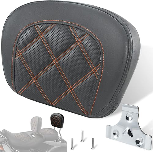 Miniatura 7 de FOVPLUE Almohadilla para respaldo de pasajero, almohadilla de barra Sissy para Harley Touring Electra Glide/Road Glide/Road King/Street Glide/Trike