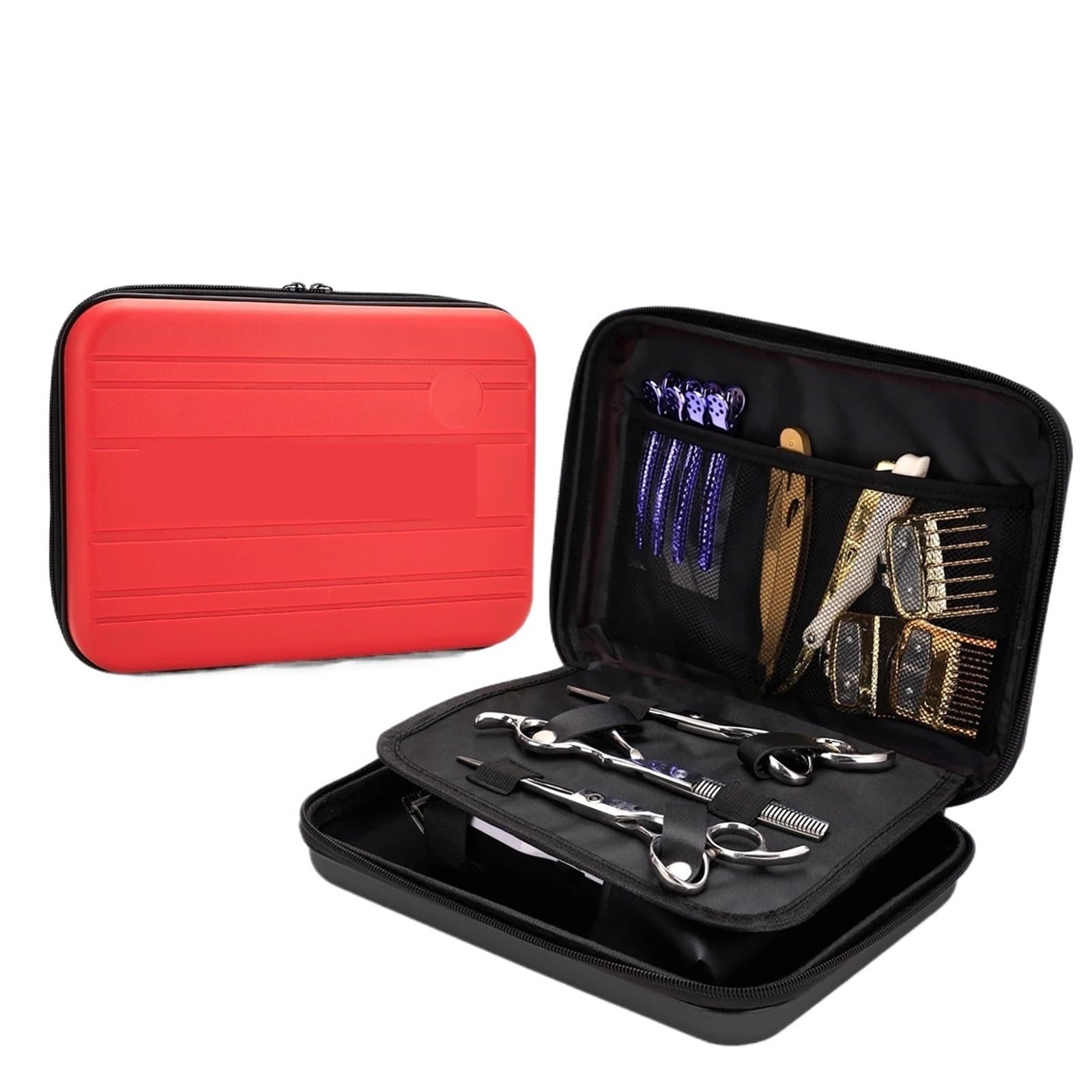 Wasserdichte Friseur-Haarscherentasche Friseurkamm-Werkzeug-Aufbewahrungstaschen Zur Aufbewahrung von Friseurwerkzeugen(Black)