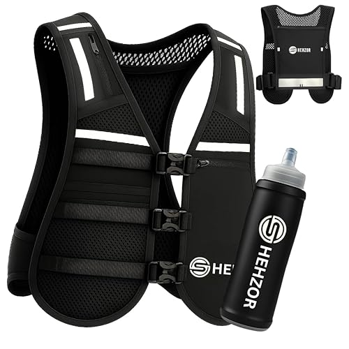 SHEHZOR 9-Pocket Hydration Running Vest — High-Capacity Tactical Chest Rig