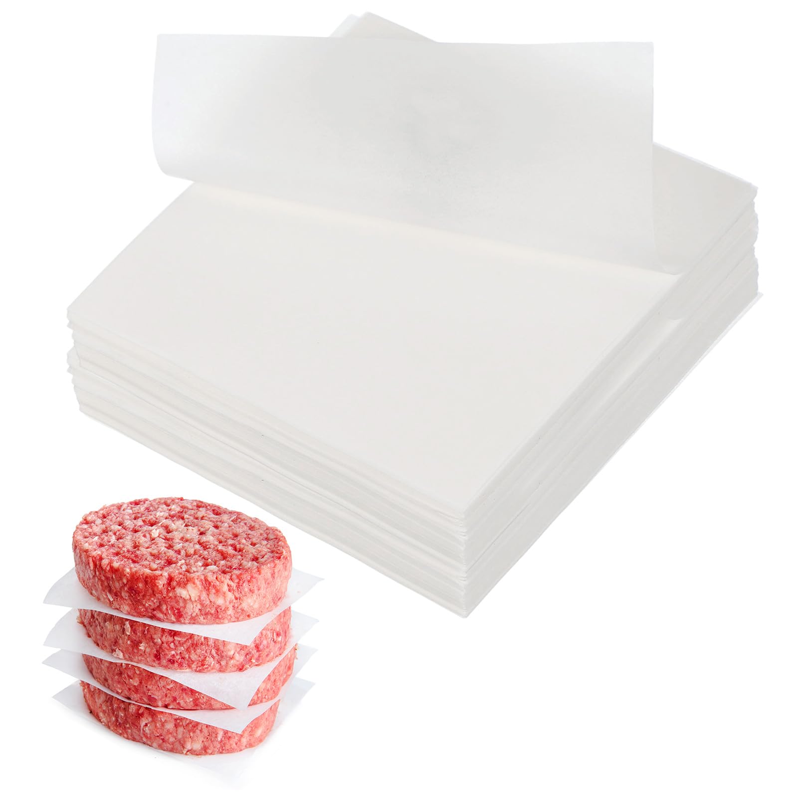Papier sulfurisé non blanchi 10,2 cm uxcell pour cuisson, barbecue et stockage de viande