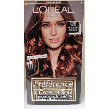 L Oreal Paris Preference Colpi Di Sole Capelli Luminosi E Glamour N 6 Mogano Amazon It Bellezza L Oreal Paris Preference Colpi Di Sole Capelli Luminosi E Glamour N 6 Mogano Amazon It Bellezza