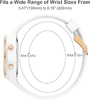 Vista 3 de GOLDEN HOUR Reloj deportivo impermeable para mujer con cronógrafo digital y correa de silicona