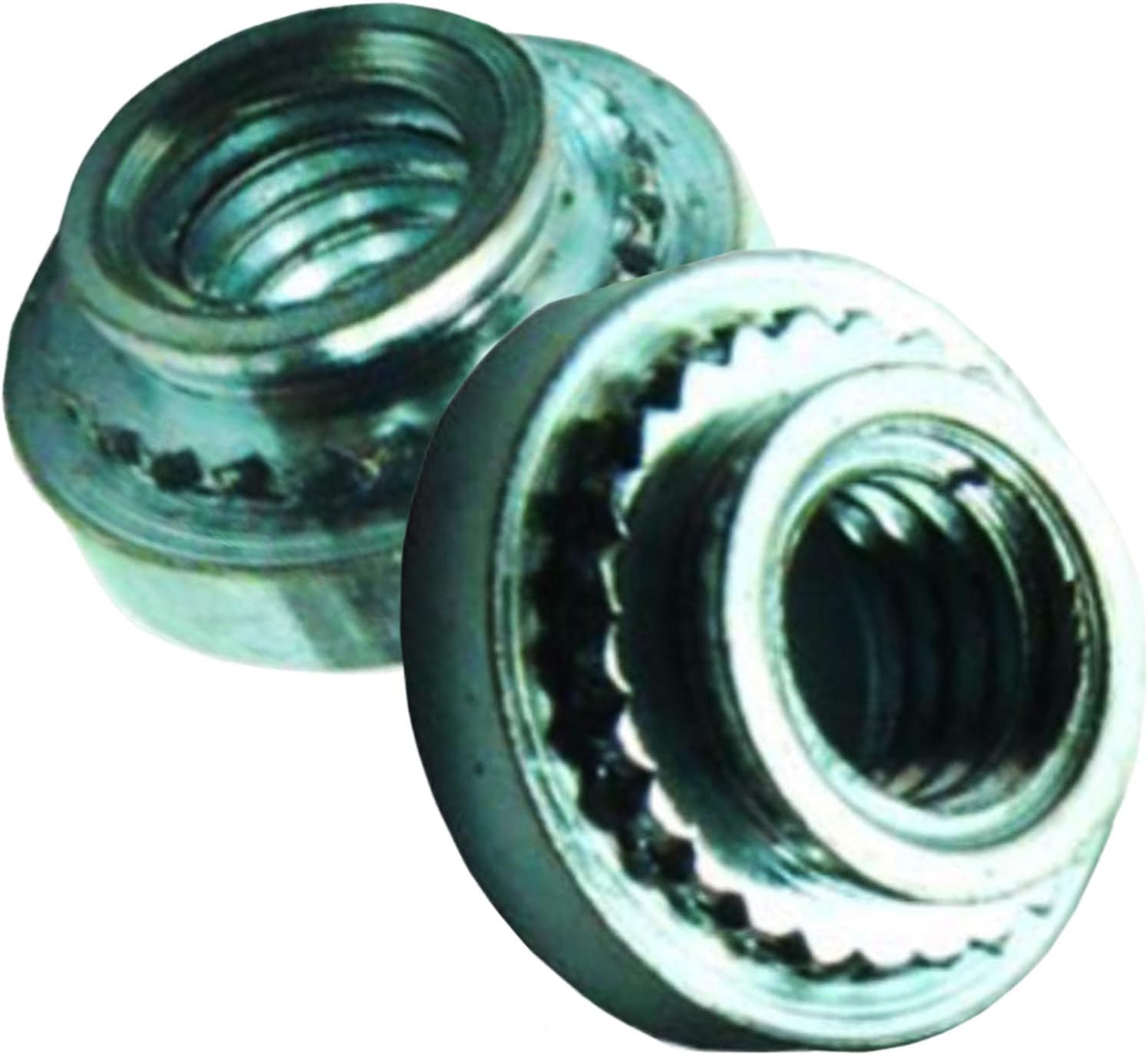 Self -Clinching Nuts TSC4 Nut Self-Locking Clinch Rivet Nut Bolts 100 Pack 1/4-20X0.257 Clinching Fasteners Press Nuts Round Head Steel Metal Sheet Mounting Hardware Super-Deals-Shop