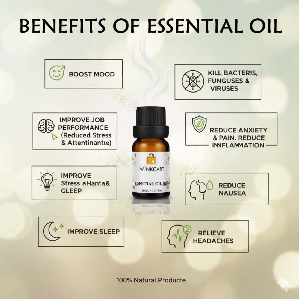 Winkcart Fragrance Oil Blueberry Essential Oil for Diffusers,Candles,Air Freshener,Soap| Helps in Meditation|Long-Lasting Fragrance Oil for Home, Car & Office, Natural Aromatherapy Scent|10 ml| 1
