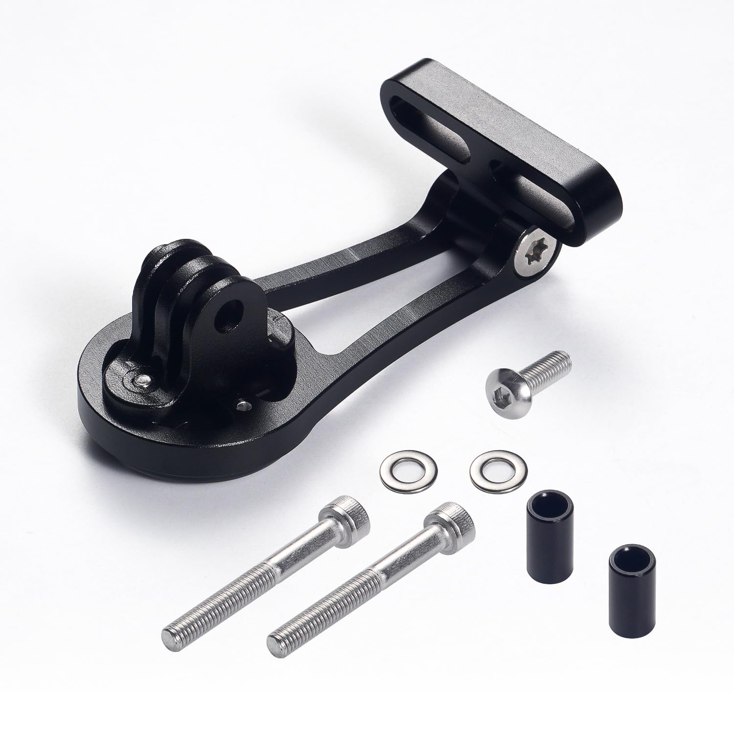 Support de vélo pour Wahoo Elemnt-Wahoo Elemnt Bolt-Wahoo Elemnt Roam/Mini - Support de potence réglable - Support de vélo pour GoPro et Camera Headlight.S