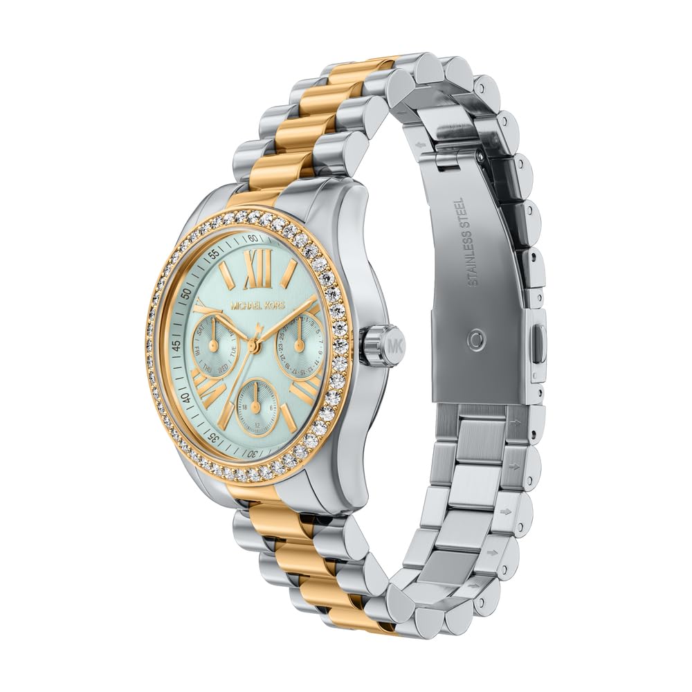 Michael Kors Lexington Mujer Reloj de 34MM de Acero Inoxidable Bicolor, MK7609