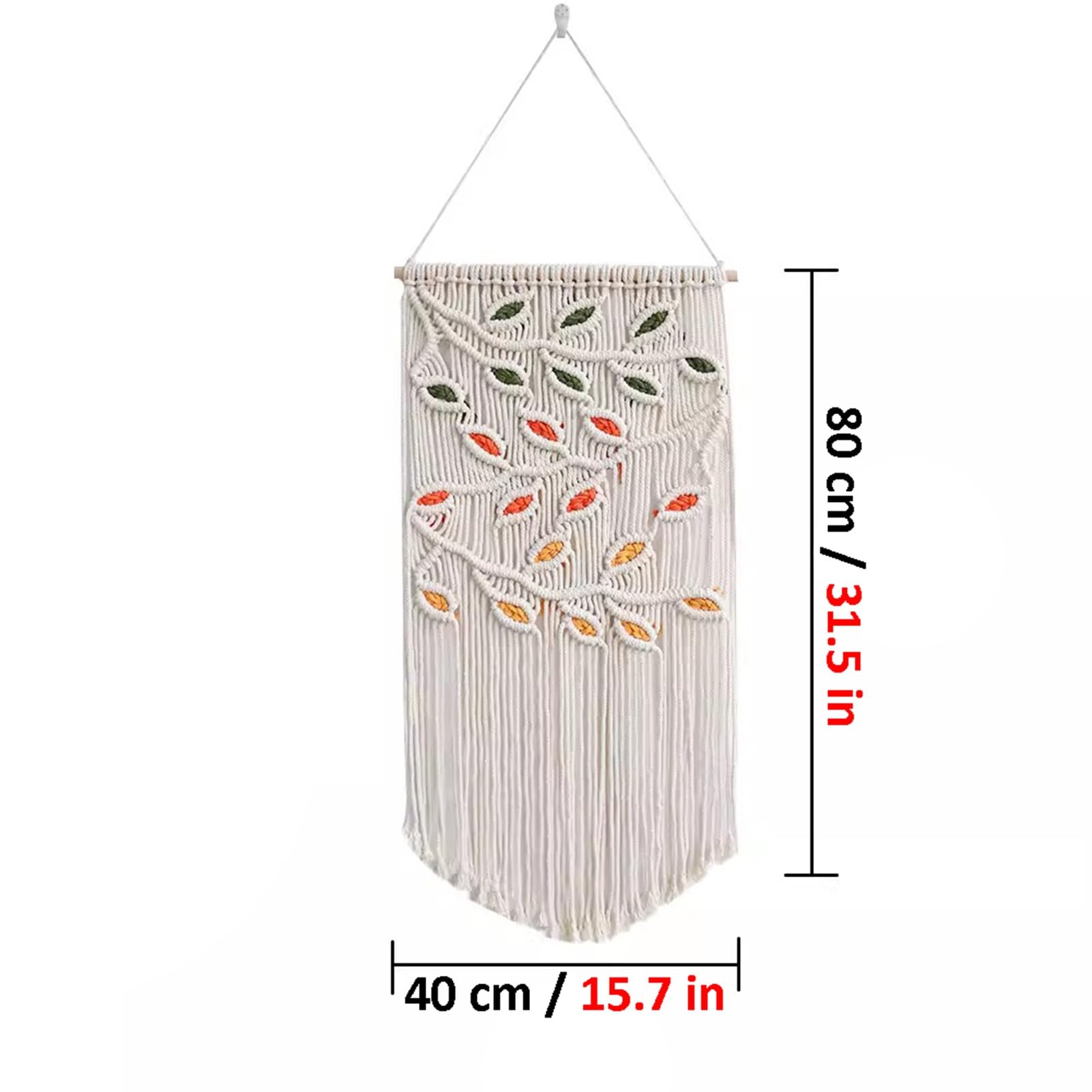 Rideaux en macramé Rideaux en Macramé Ivoire pour Fenêtres, Longue Suspension Murale en Macramé, Toile De Fond De Mariage en Macramé