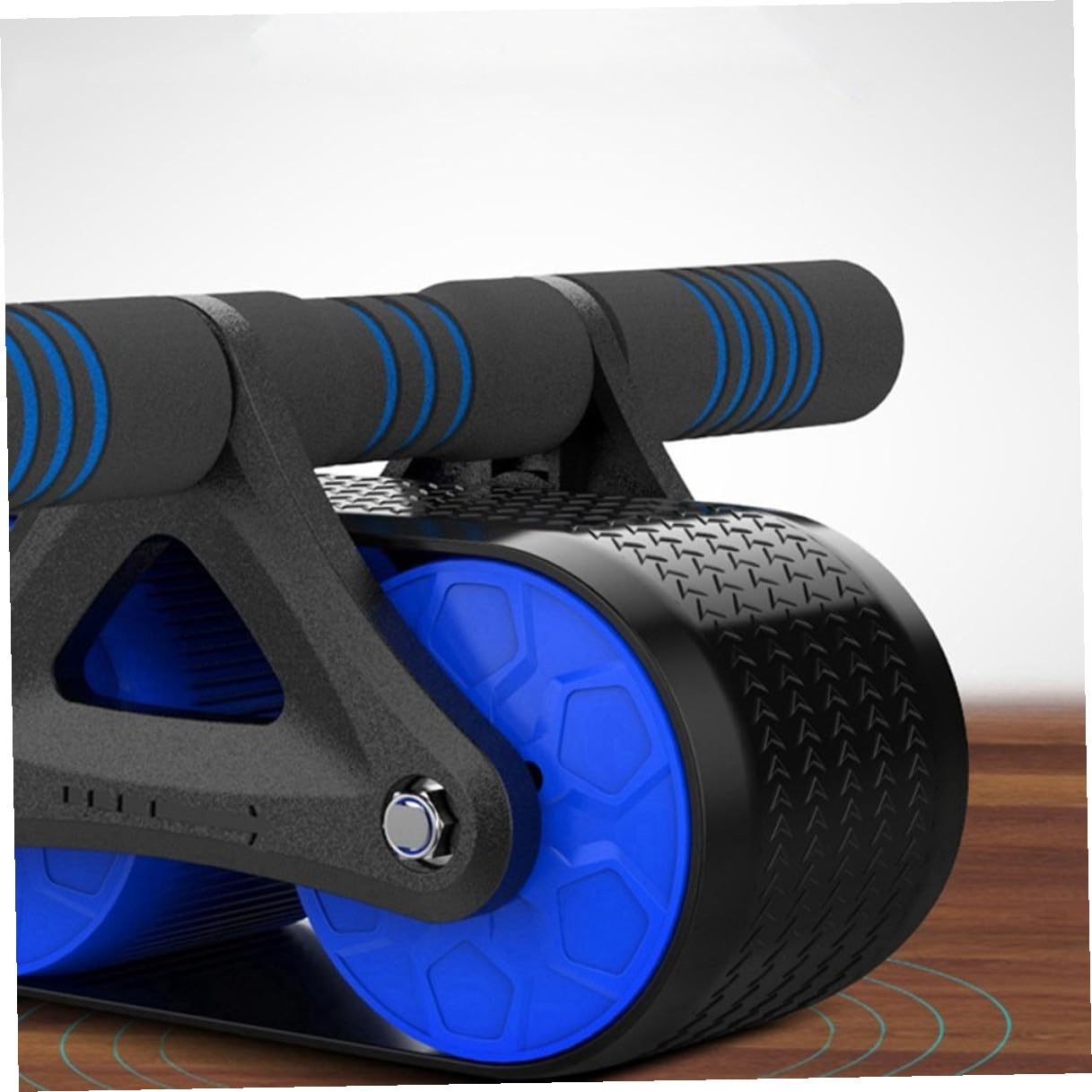 Didiseaon Ruota Addominali Fitness Automatica con Ritorno Trainer Addome Stabile per Esercizi Addominali Completi Attrezzo Palestra per Principianti e Professionisti Blu