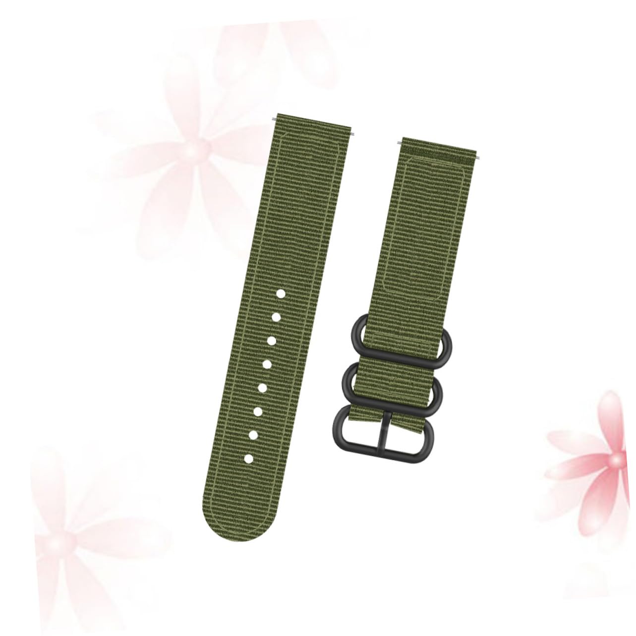 jojofuny 2St Hipster minimalistisches Uhrenarmband Nylon-Uhrenarmband Canvas- funky ersatzband ansehen aus Nylon drei Knöpfe Gurt Zubehör