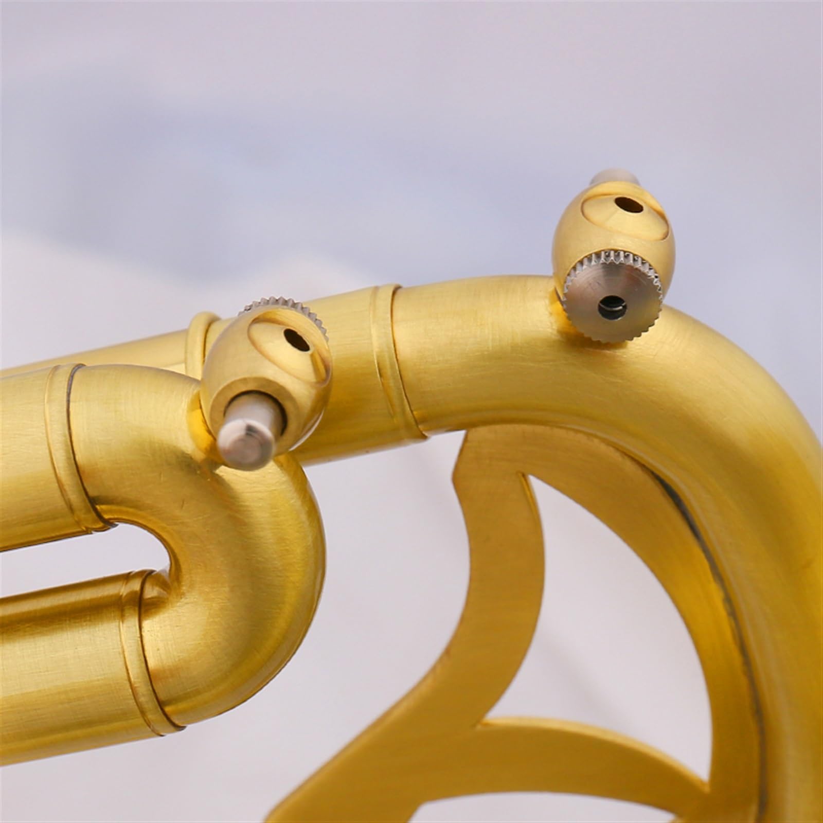Tromba Strumento A Tromba Standard Tromba B Tono Piatto Laccato Oro Spazzolato Per Prestazioni Professionali