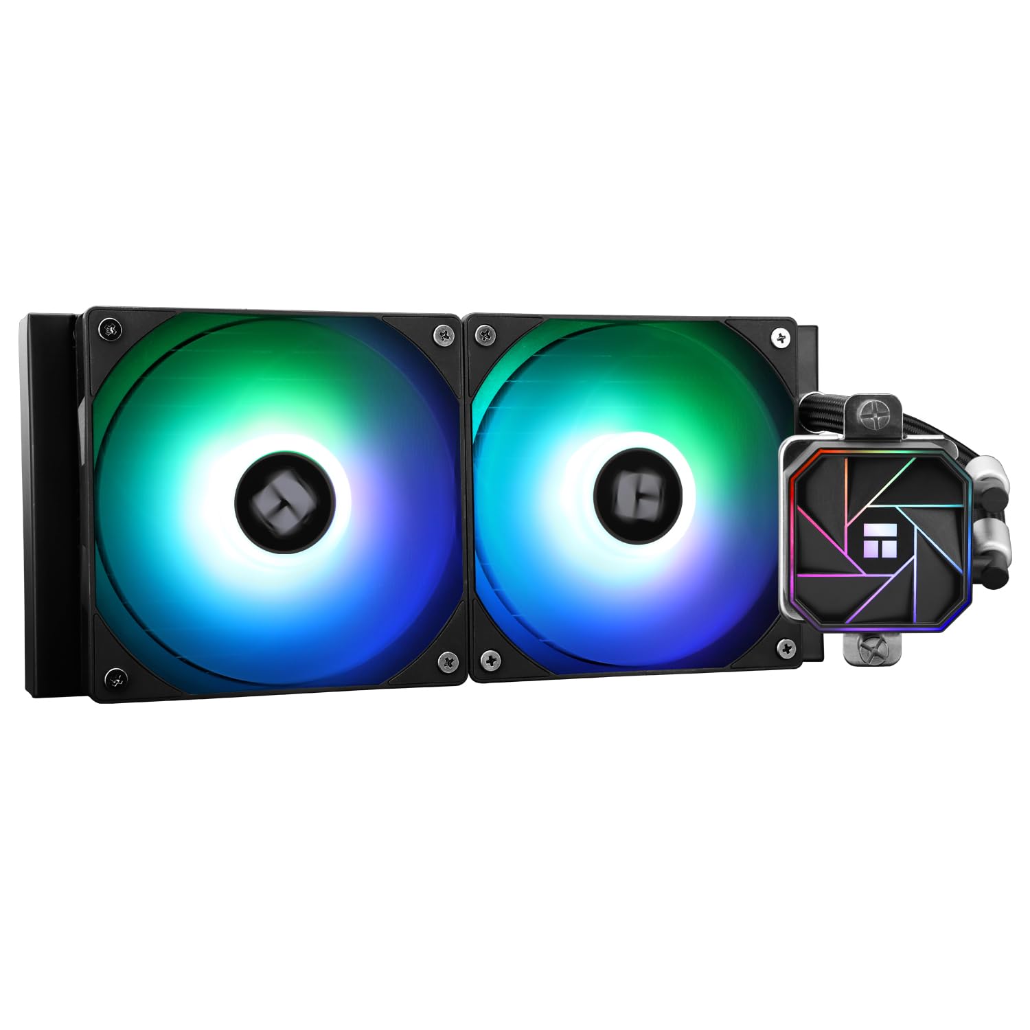 TR-Thermalright Aqua Elite 240 V3 CPU Wasserkühlung Komplett-240 Spezifikation AIO PC Kühler,120mm ARGB Kühlventilator,Einfache Installation,Kompatibel mit AM5/AM4, LGA1851/1700/115X/1200/2011,Schwarz