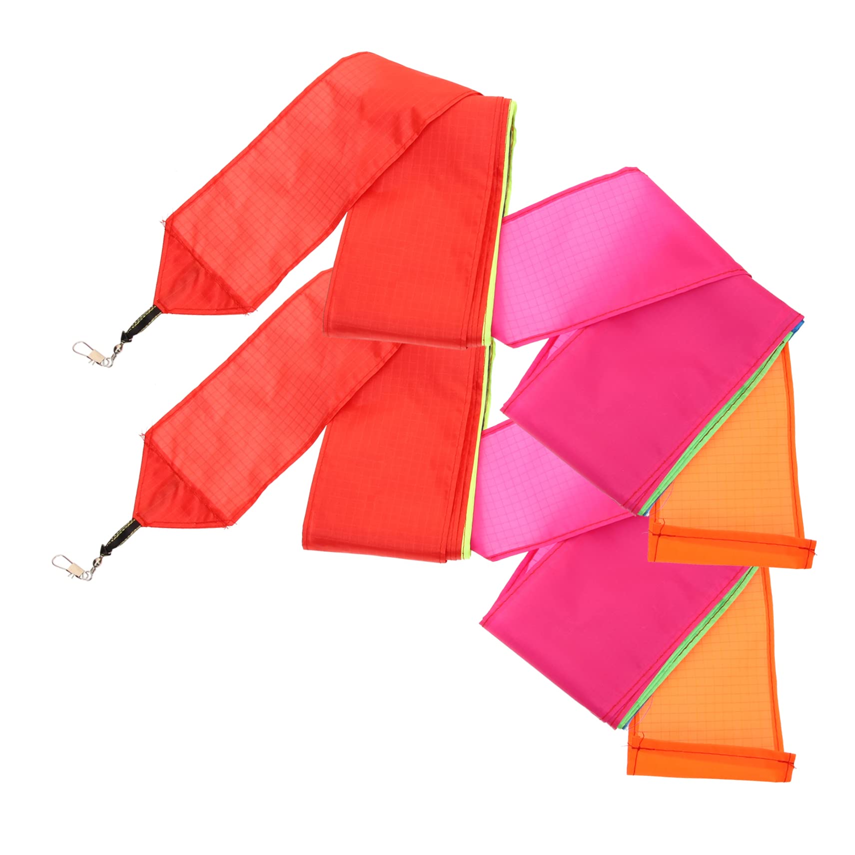 SUPVOX 2pcs Colorful Kite Tails Lightweight Decorative Streamers for Outdoor Kites for Beach Park Garden Easy Application with Connector Design