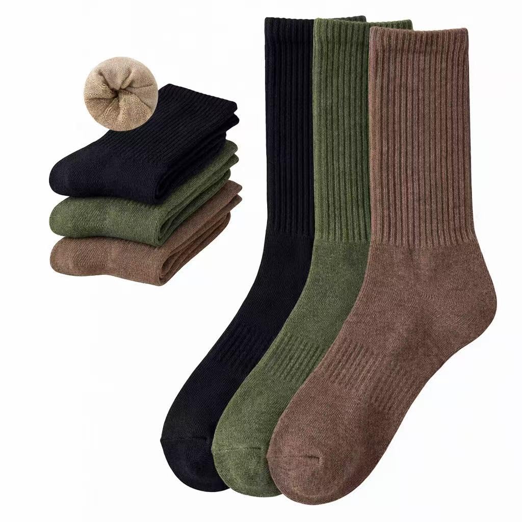 GOWAAW Men's Cushioned Crew Socks