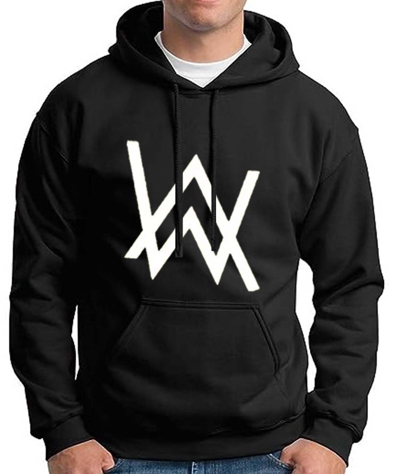 hit square Fleece Alan Walker Design Full Sleeves Hooded Sweatshirt for Men-picture-23