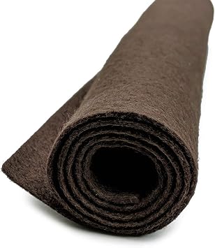 Muddy Waters Brown - Wool Felt Oversized Sheet - 35% Wool Blend - 1 12x18 inch Sheet