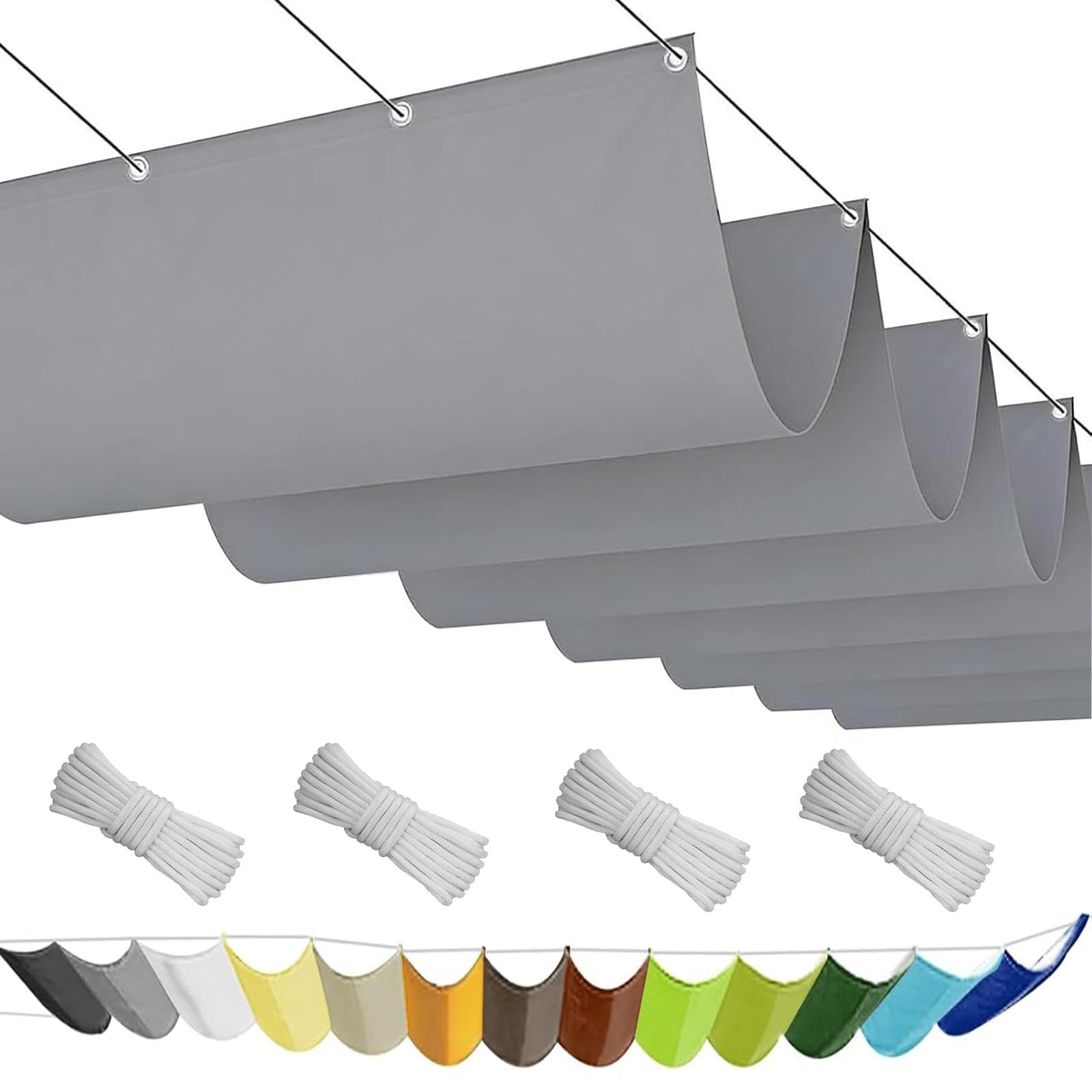 Voiles d'ombrage anti chaleur et pluie pour stopper les UV sur votre balcon