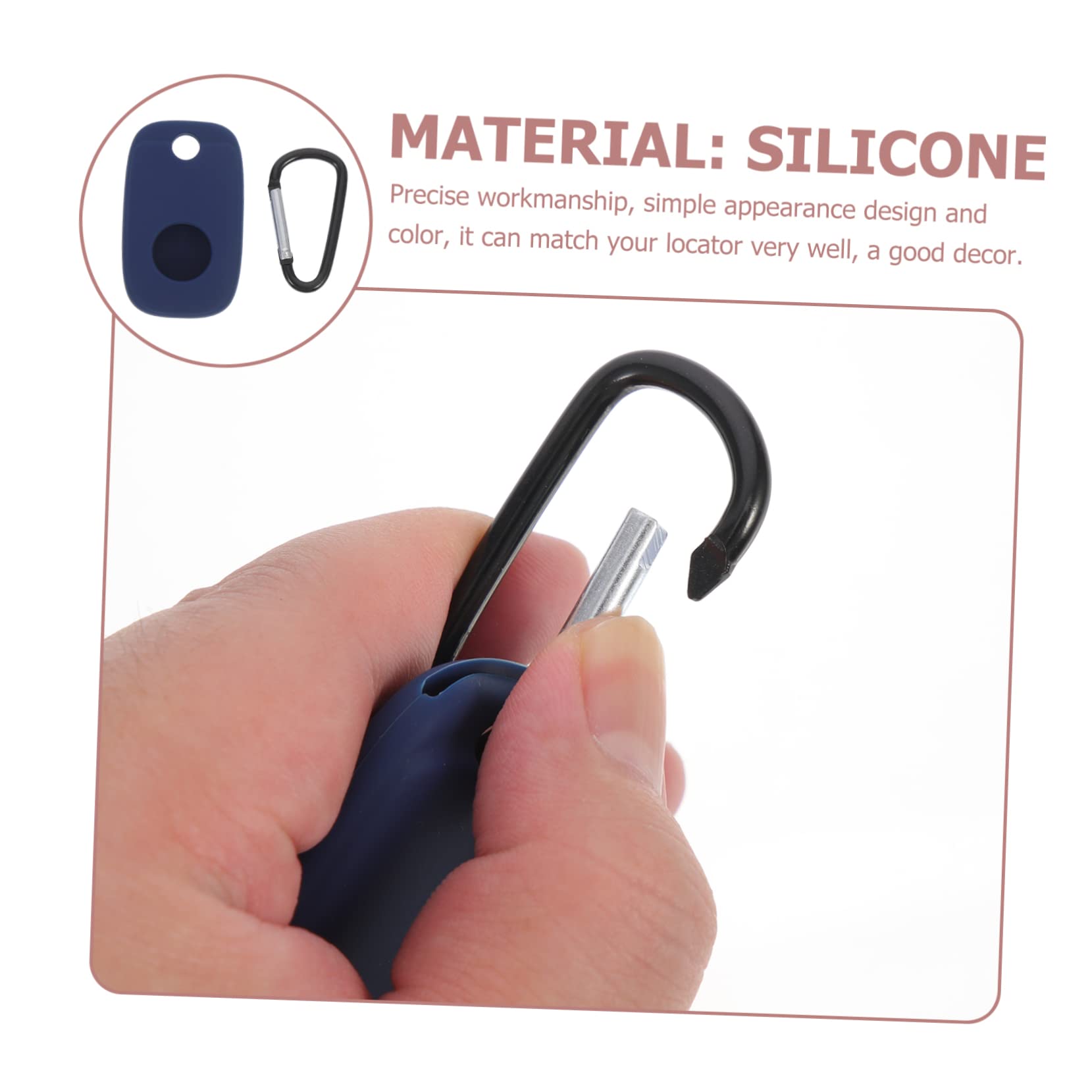 Gatuida 4 Set Portachiavi Tag Cover Silicone Tracciante Cover Protettiva Per Custodia Piccola 2 Pz * 4