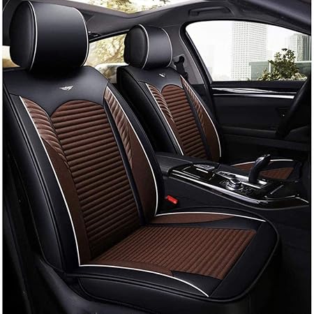 Amazon トヨタヤリスプリウスc日産nv0 フロント リア 5人乗りシートクッション用カーシートカバー シートカバー 車 バイク