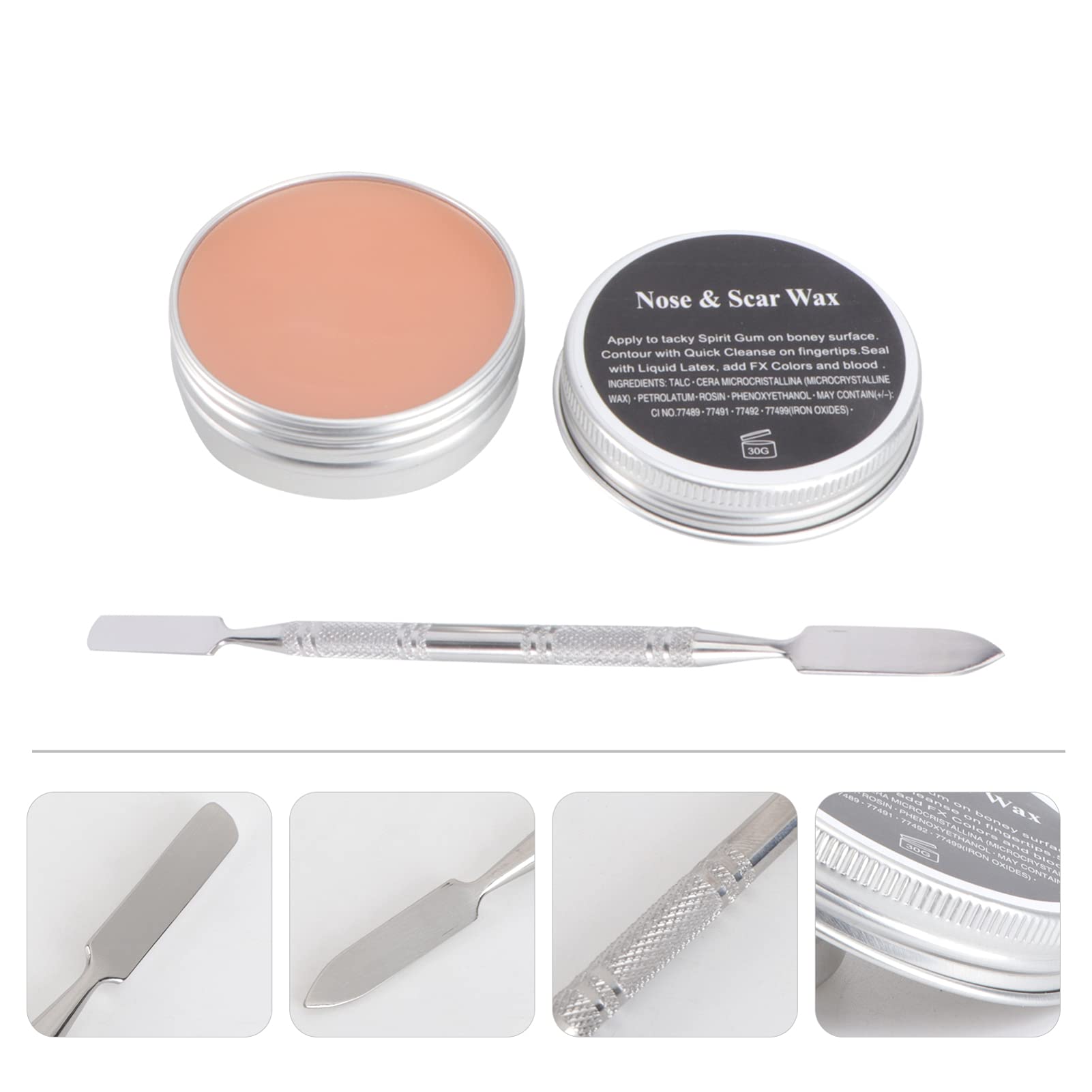 BESPORTBLE Crema De Maquillaje para Dedos Rotos con Cera para Heridas Falsas Herramienta De Maquillaje De Halloween y Disfraces De Halloween