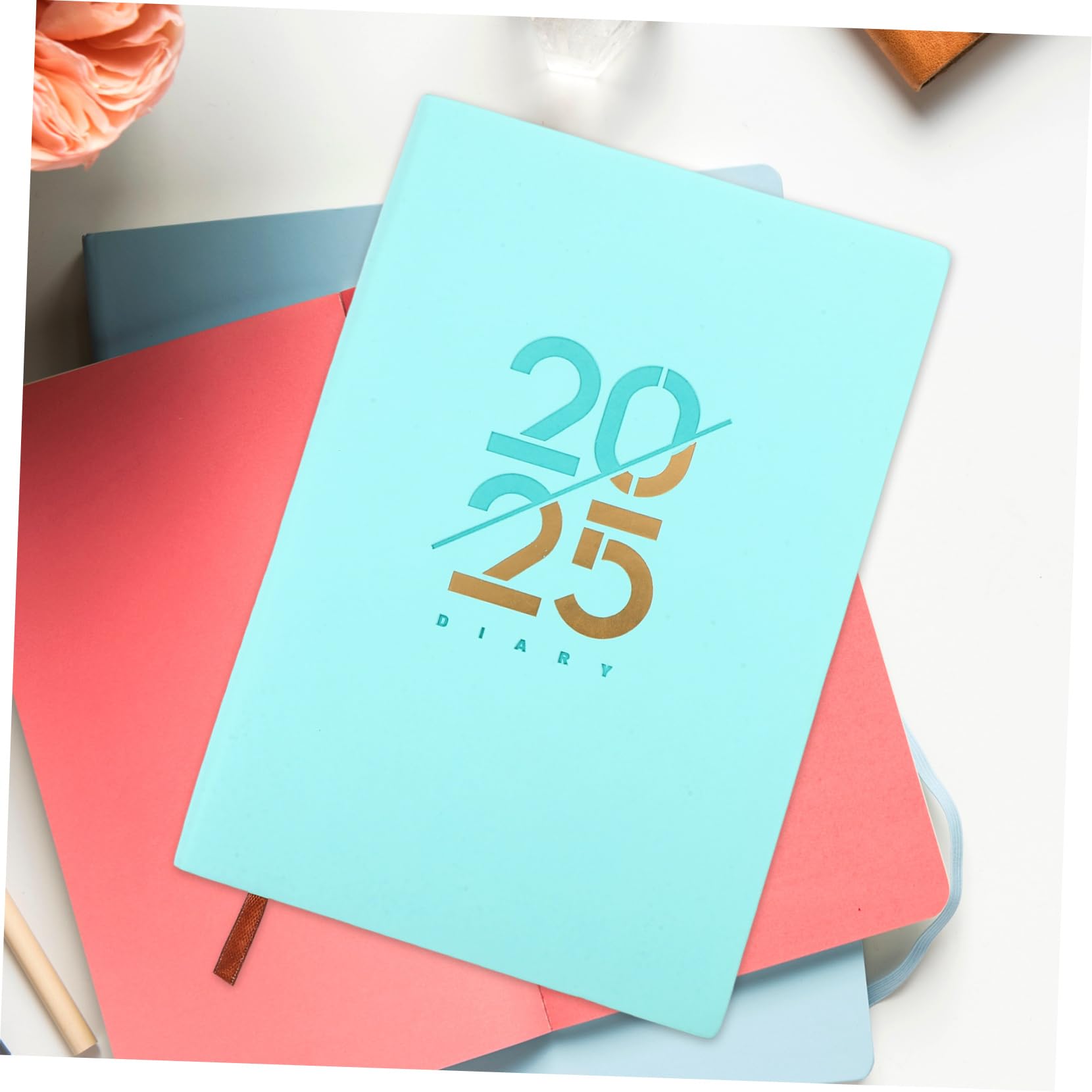 Housoutil 4 Stück Tagesplaner Notizbuch Smooth Writing Coaching Notebook für Effizientes Zeitmanagement und Terminplanung Geeignet für Büro Schule und Persönliche Organisation