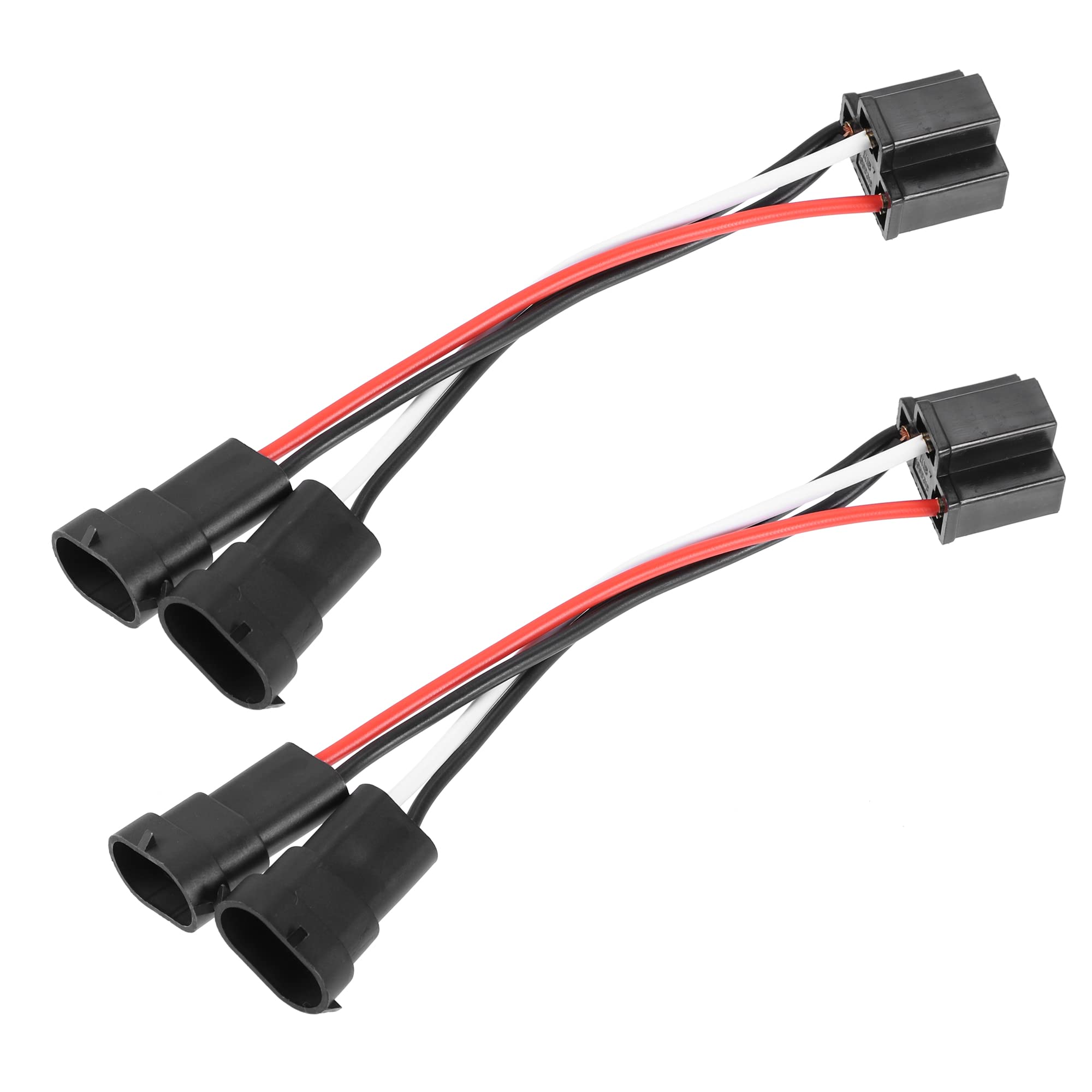 X AUTOHAUX H4 to H9/H11 Dual Beam Headlight Splitter Harness Adapter (Set of 2)
