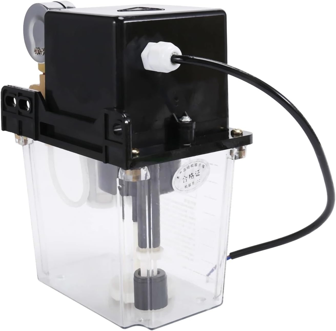 1pcs A11I Lubricant Pump Automatic Lubricating Oil Pump CNC Electromagnetic Lubrication Pump Lubricator with Pressure Gauge