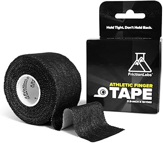 Friction Labs Bande de Doigt Athlétique - Strap Doigt Sport & Escalade - Finger Tape en Oxyde de Zinc 3,8 cm - Grip Tape Résistant & Facile à Déchirer - Protection Doigt JJB, MMA, Haltérophilie